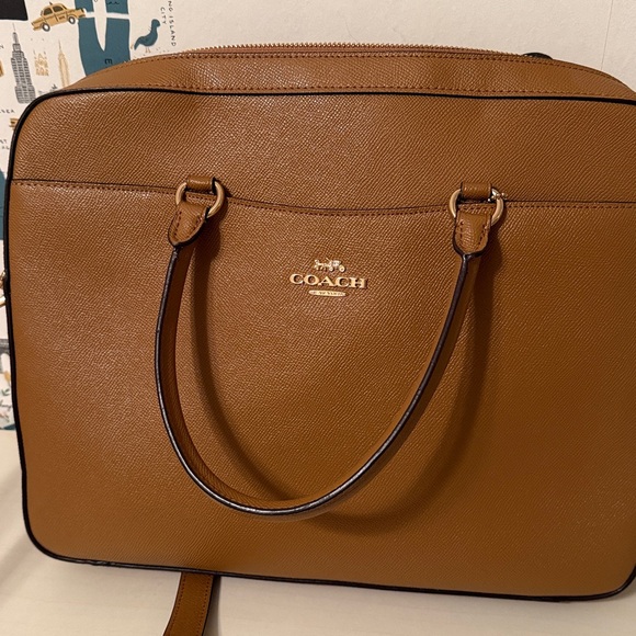 Coach Tan Leather Bag Updated photos - Picture 8 of 8